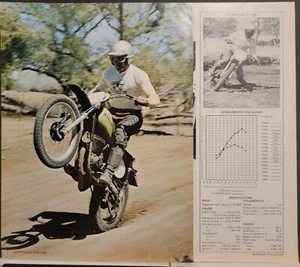 1973 Kawasaki F11M Pin up with specs - Picture 1 of 1