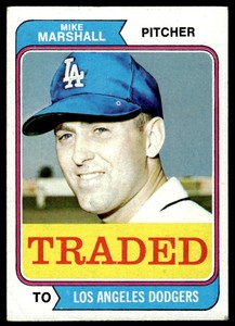 1974 Topps Mike G. Marshall Los Angeles Dodgers #73T