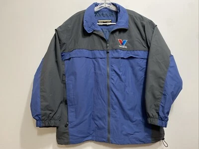 Chaqueta cortavientos VALVOLINE North End All Climate Wear Ezem para hombre XL azul con cremallera Foto 1 de 4