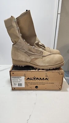 Stivali da combattimento Altama Hot Weather Tan Beige HW 3 Cage/Prime Army da uomo taglia US 12 - Immagine 1 di 4