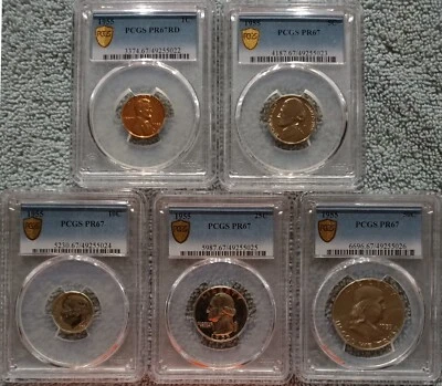 1955 proof set - PCGS PR67 - Image 1 of 2