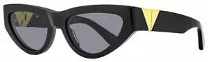 Bottega Veneta Cat Eye Sunglasses BV1176S 001 Black/Gold 55mm - Picture 1 of 2