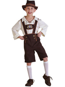 Bawarskie skórzane spodnie niemieckie Oktoberfest tradycyjne szorty piwna pokojówka kostium dziecięcy