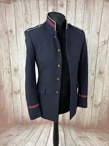 Giacca blazer militare uomo Zara cappotto ufficiale taglia XS blu navy bottoni decorativi - Foto 1 di 24