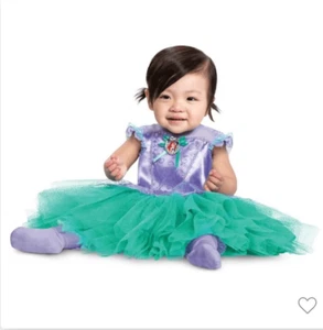 Ariel Baby Costume Girls 6-12M Dress Princess Little Mermaid Halloween - Picture 1 of 10