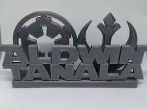 Porta biglietti da visita Star Wars. Stampato in 3D, personalizzato per il tuo ufficio o casa - Foto 1 di 2