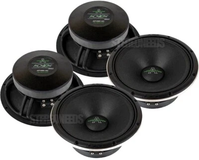 2 Pair Deaf Bonce AP-W81AC 8" Inch 2000 W 4 Ohm Apocalypse Mid Bass Pro Speakers