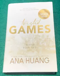 Twisted Games by Ana Huang SIGNED 1st/1st HC DJ 2024 Romance Book Two - Foto 1 di 12