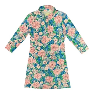 Vestido Lilly Pulitzer Silvia UPF 50+ Multi Primavera En Tu Paso Pequeño Nuevo con Etiquetas - Imagen 1 de 7