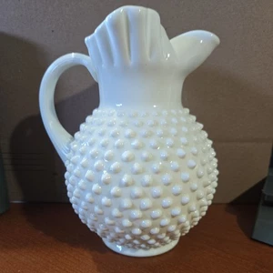 FENTON MILCHGLAS KOCHNAGEL EISLIPPE 70 Unzen Krug 9,5 Zoll hoch - Bild 1 von 13