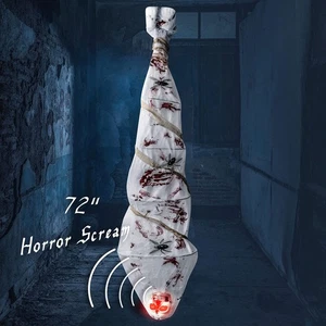 Cocoon Corpse Creepy Halloween Decorations Hanging Decor Scary Corpse Props L... - Picture 1 of 7