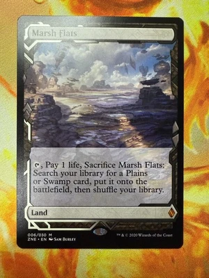 MTG ZNE 006 Marsh Flats NM EN Zendikar Rising Expeditions - Image 1 of 2