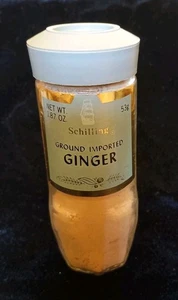 Botella McCormick Schilling tarro de especias tapa verde y etiqueta jengibre importado molido - Imagen 1 de 11