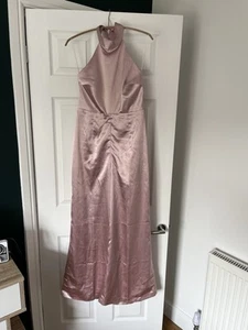Ladies True Decadence Pink Satin Jumpsuit Backless Trouser PlaySuit Size 10 - Picture 1 of 16