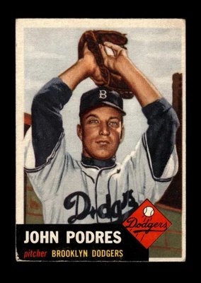 1953 Topps Set-Break #263 John Podres RC VG-VGEX *GMCARDS* Foto 1 de 2