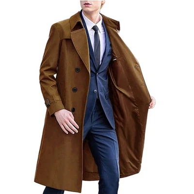 Autumn Style Double Breasted Overcoat Comfortable Fit Fashionable Overcoat - Image 1 of 4