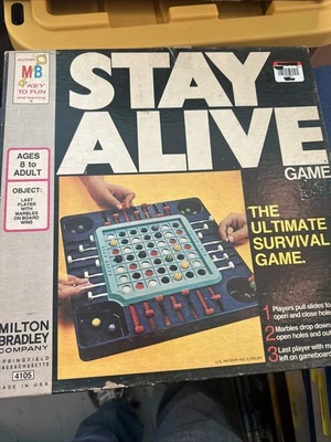 Vintage STAY ALIVE Board Game Milton Bradley - Complete - Image 1 of 4