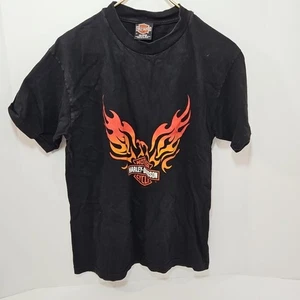 Harley Davidson Crew Neck T-Shirt Herren schwarz Gr. MEDIUM 2000 Manitowoc Wis. - Bild 1 von 6