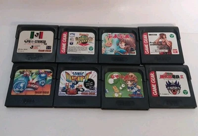 Sega Game Gear Lot (8) Clean & Tested Japanese Titles US SELLER  - Image 1 of 4