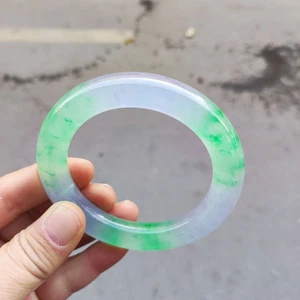 Fashion Boutique 100% Green Jade Jadeite Bracelet Fine Round Women Jewelry Gift - Picture 1 of 15