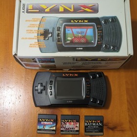 Atari Lynx II Handheld Console - Tested/Working - Original Box and 3 Games