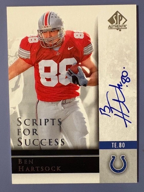 2004 Ben Hartsock UD SP Authentic Scripts for Success Auto - Image 1 of 2