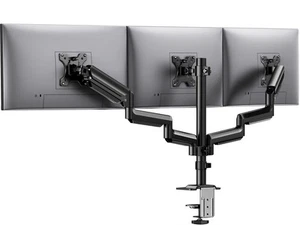 Triple Monitor Mount for 13-27 inch Computer Screens, 3 Monitor Desk Mount wi... - Photo 1/7