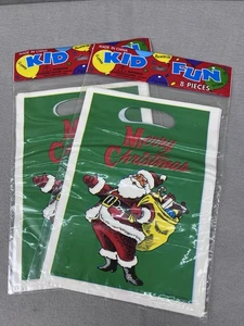 Vintage Christmas Loot Bags Santa Clause Christmas 8 Each 16 Bags - Picture 1 of 3
