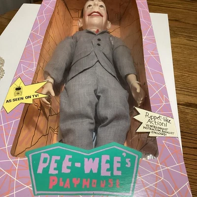 PEE WEE HERMAN Ventriloquist Puppet Doll 25” 1989 Matchbox Large  Vintage NIB - Image 1 of 4