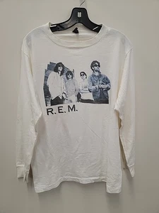 Vintage R.E.M. Graphic T-Shirt Mens L Seven Continents As One Tour - Picture 1 of 8