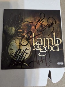LAMB OF GOD FULL SIGNED CD COVER - Picture 1 of 2