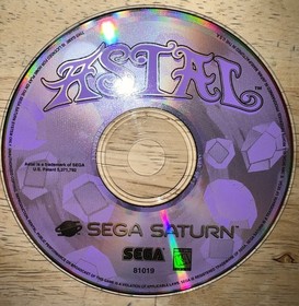 ASTAL for Sega Saturn by SEGA 1995 Game CD Disc ONLY Play TESTED Shown Working!