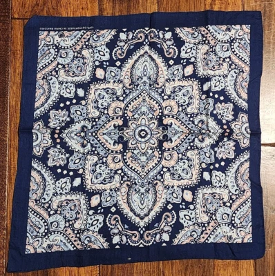 Pañuelo étnico diseño marroquí pañuelo 100% algodón hippie boho azul rosa Foto 1 de 4
