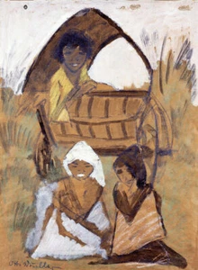 Zigeunerwagen Kinder Planwagen Expressionismus Otto Mueller A3 32 - Bild 1 von 1