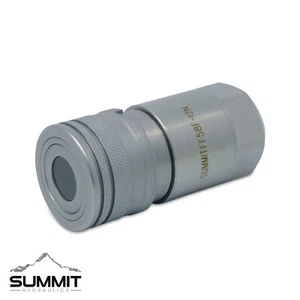 5/8″ Flat Face High Flow Hydraulic Quick Connect Female Coupler, 3/4″ NPT Thread - Picture 1 of 4