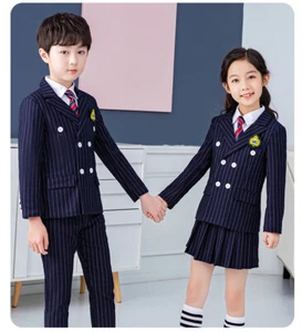 England Boys Girl Kid Wedding Shirt Suit Pants Formal Student Outfits 6pcs/Set - Picture 1 of 12