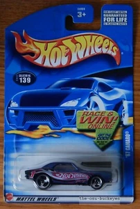 Hot Wheels 1967 '67 1967 Chevy Camaro Blue Racing 1 3 radios capucha de apertura - Imagen 1 de 1