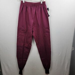 Working Scrubs BY White Swan Scrub Pants Bottom Womens Size S Tall Wine Color