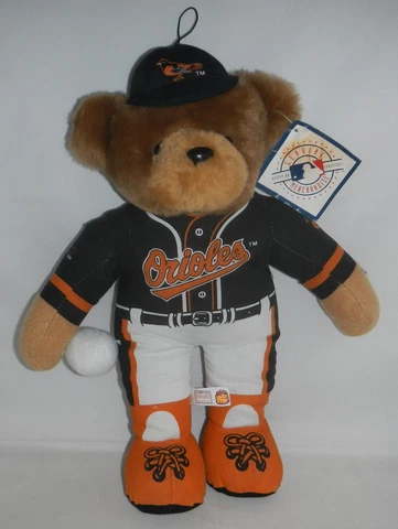 NWT 1998 Baltimore Orioles MLB Baseball Plush Teddy Bear by Good Stuff Cover