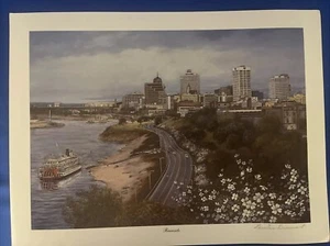 RIVERSIDE BY LOUISE DUNAVANT Signed Unframed 12 X 16 - Picture 1 of 3