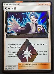 Cyrus Trainer 2018 Ultra Prism Star Holo Rare Pokemon Card 120/156 (NM)