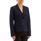 NWT-$119 ANNE KLEIN ~Size 4~ Notched Collar Classic Dark Blue Blazer Jacket NEW!