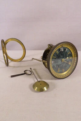 ANCIEN MOUVEMENT DE PENDULE PONS MARBRE BRONZE DORE BALANCIER EPOQUE XIX ème - Photo 1/2