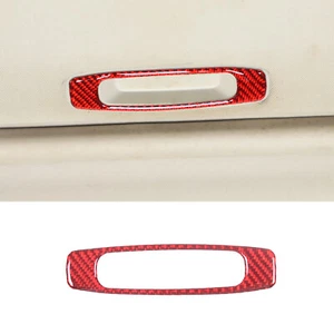 Red Sunroof Handle Sticker Trim For Hummer H3 05-09 Soft Carbon Fiber 1pcs - Picture 1 of 12