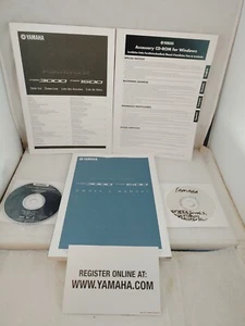 Yamaha PSR-3000 PSR-1500 Keyboard Owner's Manual, Data List, CD ROM OEM - Picture 1 of 5