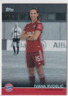Topps Bayern Munich Team Set 2022 Ivana Rudelic Refractor Parallel 13/170 - Image 1 of 2