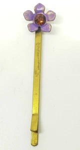 Michal Negrin Romantic hand made Crystals hair pin clip small #2849 - Picture 1 of 4