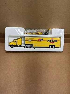 EDDIE HILL PENNZOIL 1/64 NHRA TOP FUEL TRANSPORTER BY RACE IMAGE Corgi 98510 - Image 1 of 4
