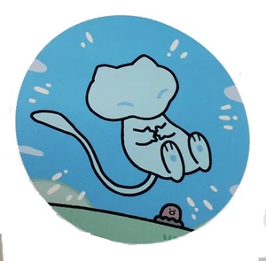Bubble Shiny Mew Mythical Pokemon - Pokemon Vinyl Sticker - Picture 1 of 2