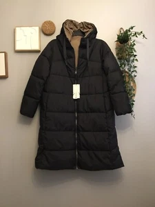 BNWT ZARA Oversized Reversible Water Repellent Puffer Padded Coat Size XXS - Picture 1 of 4